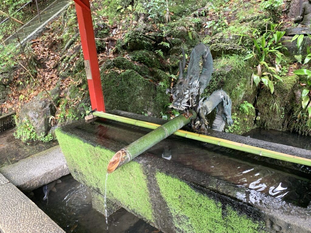 石山寺の手水