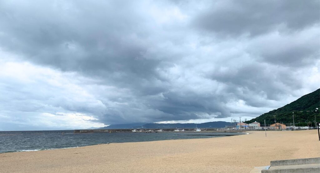 現在の須磨海岸