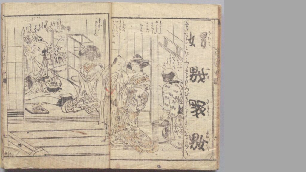 恋川春町『廓たかむら字尽』