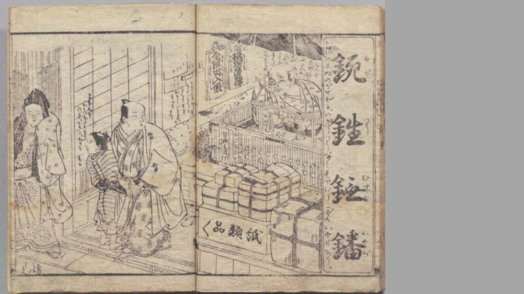恋川春町『廓たかむら字尽』