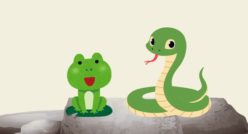 蛇と蛙
