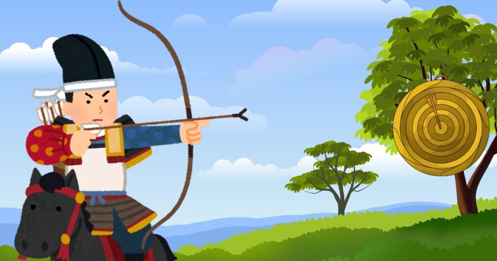 流鏑馬（イメージ図）