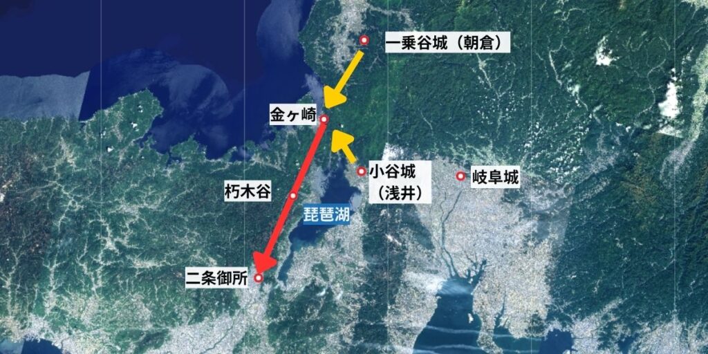 『豊臣兄弟！』14回 金ヶ崎の退き口ルート