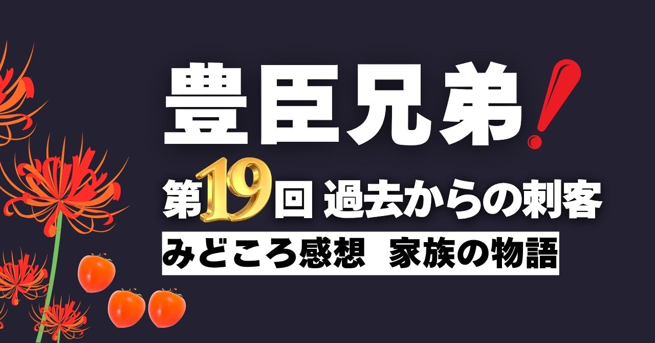 『豊臣兄弟！』第19回”過去からの刺客”
